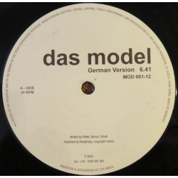 Wunderkind ‎– Das Model|Dance Street ‎– MOD 001-12-Maxi-Single