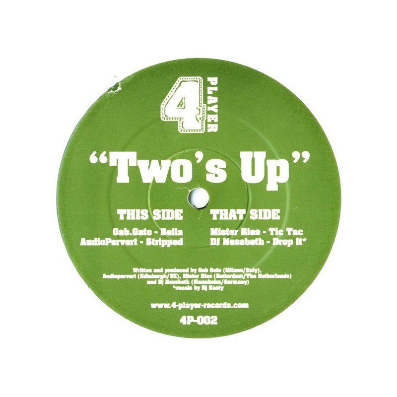 Various ‎– Two's Up|2005   4 Player Records ‎– 4P-002-Maxi-Single