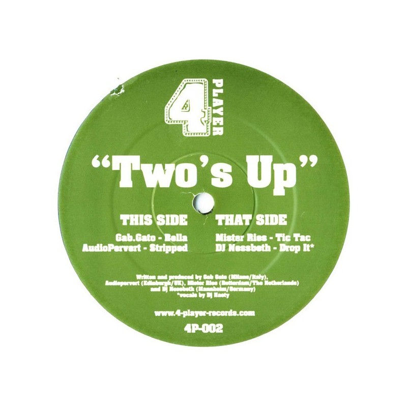 Various – Two's Up|2005 4 Player Records – 4P-002-Maxi-Single Various – Two's Up|2005 4 Player Records – 4P-002-Maxi-Single
