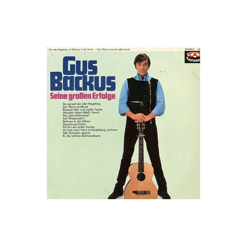 Backus Gus - Seine großen Erfolge |1969 Karussell 635180 Backus Gus - Seine großen Erfolge |1969 Karussell 635180