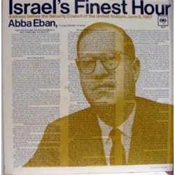 Eban Abba  ‎– Israel's Finest Hour |1967     Columbia ‎– XX3