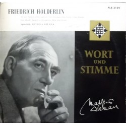 Wieman  Mathias ‎– Liest Gedichte Von Friedrich Hölderlin|LW 22  10´´ Vinyl