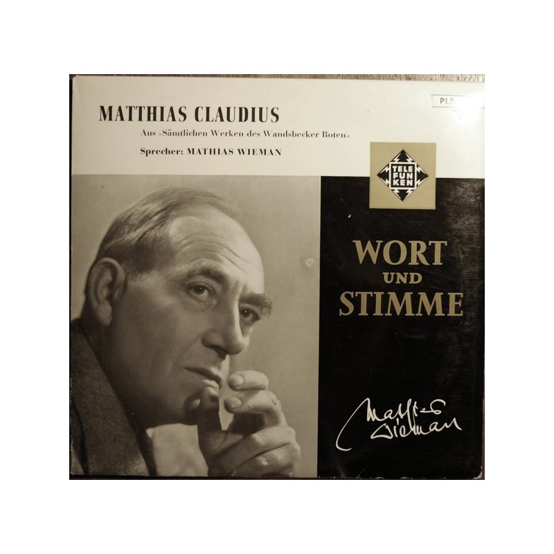Mathias Wieman – Mathias Claudius - Aus "Sämtlichen Werken Des Wandsbecker Boten"|PLB 6130 Mathias Wieman – Mathias Claudius - Aus "Sämtlichen Werken Des Wandsbecker Boten"|PLB 6130