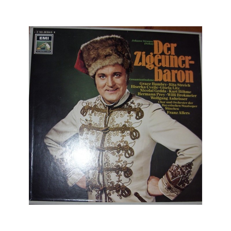 Strauss Johann Jr. – Der Zigeunerbaron - Gesamtaufnahme |EMI 34516-Club Edition Strauss Johann Jr. – Der Zigeunerbaron - Gesamtaufnahme |EMI 34516-Club Edition