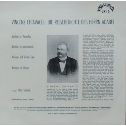 Schenk Otto- Die Reiseberichte Des Herrn Adabei - Liest Vincenz Chiavacci ‎(10") |33118-Club Edition