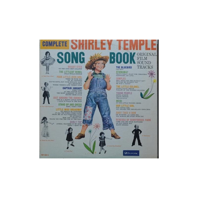 Temple ‎ Shirley – Song Book Original Film Sound Tracks |1959      20th Fox ‎– TCF1032