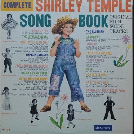 Temple ‎ Shirley – Song Book Original Film Sound Tracks |1959      20th Fox ‎– TCF1032