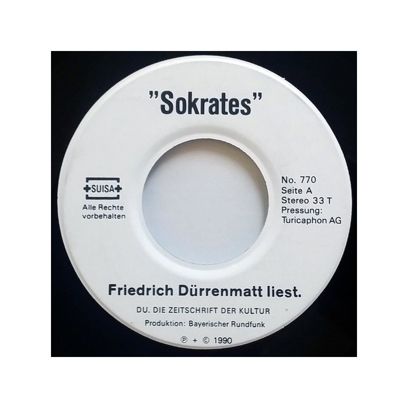 Dürrenmatt Friedrich – Sokrates |1990 Not On Label – 770 -Single Dürrenmatt Friedrich – Sokrates |1990 Not On Label – 770 -Single