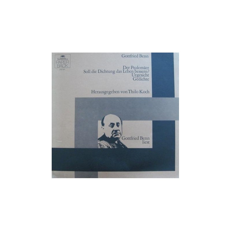 Benn Gottfried – Gottfried Benn Liest |1972 Deutsche Grammophon – 2757 001 Benn Gottfried – Gottfried Benn Liest |1972 Deutsche Grammophon – 2757 001