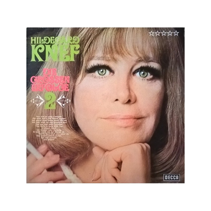 Knef ‎Hildegard – Die Grossen Erfolge 2|1969     Decca	SLK 16 577-P
