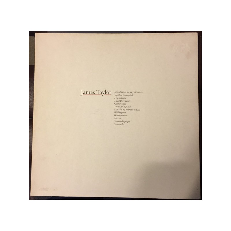 Taylor James ‎– Greatest Hits|1976    Warner Bros. Records ‎– WB 56 309