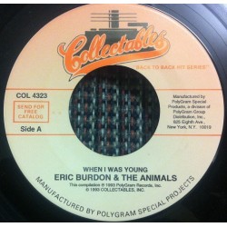 Burdon Eric & The Animals ‎– When I Was Young / Help Me Girl |1993     Collectables ‎– COL 4323 -Single