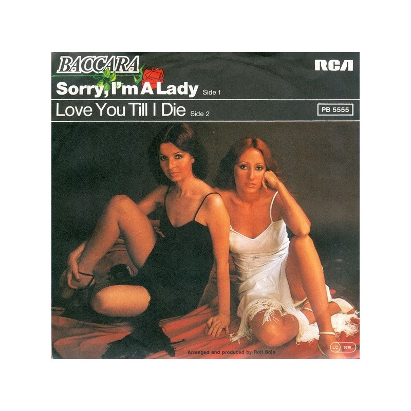 Baccara ‎– Sorry, I'm A Lady |1977    RCA ‎– PB 5555 -Single