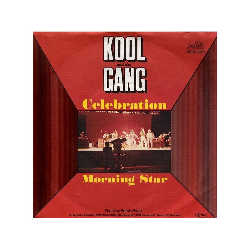 Kool and The Gang ‎– Celebration / Morning Star |1980     De-Lite Records ‎– 0030.339 -Single