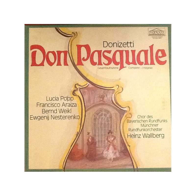 Donizetti ‎Gaetano– Don Pasquale |1979    Parnass ‎– 31 403 9 -2LP-Box