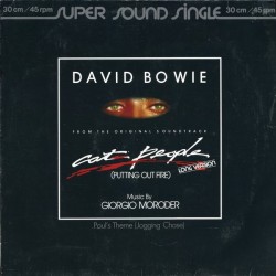 Bowie David -Music By Giorgio Moroder ‎– Cat People (Long Version) |1982      MCA Records ‎– 600 536 -Maxi-Single