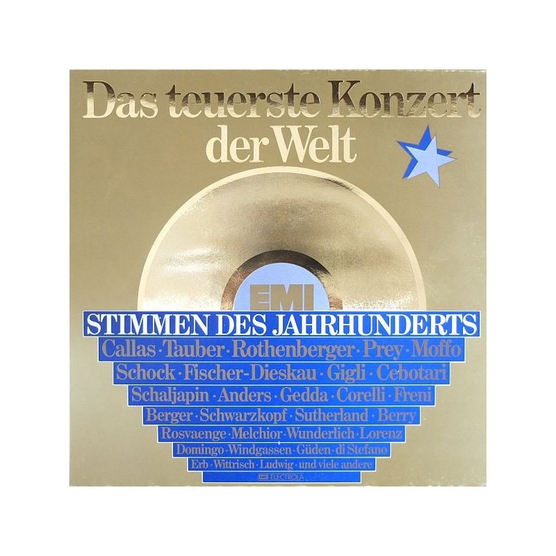 Various ‎– Das teuerste Konzert Der Welt (Stimmen Des Jahrhunderts) | EMI ‎– 64 100 -Club Edition-3-LP