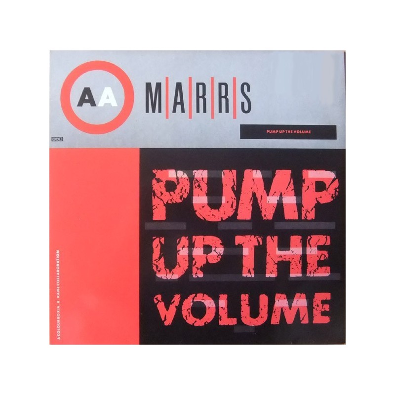 M|A|R|R|S ‎– Pump Up The Volume |1987      4AD ‎– BAD 707 -Maxi-Single