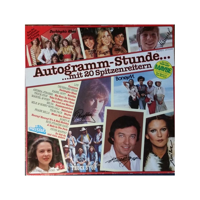 Various – Autogramm-Stunde Mit 20 Spitzenreitern |1979 Polystar – 2475 636 Various – Autogramm-Stunde Mit 20 Spitzenreitern |1979 Polystar – 2475 636