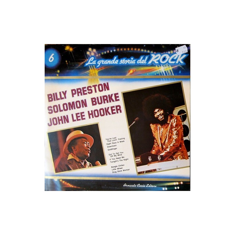 Various- La Grande Storia Del Rock – 6 - Billy Preston / Solomon Burke....|1981 ‎ GSR - 6