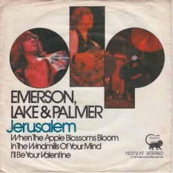 Emerson, Lake & Palmer ‎– Jerusalem |1973     Manticore ‎– 13 072 AT -Single
