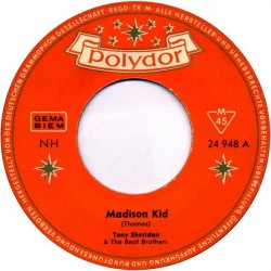 Sheridan Tony  & The Beat Brothers– Madison Kid |1962      Polydor ‎– 24 948 -Single