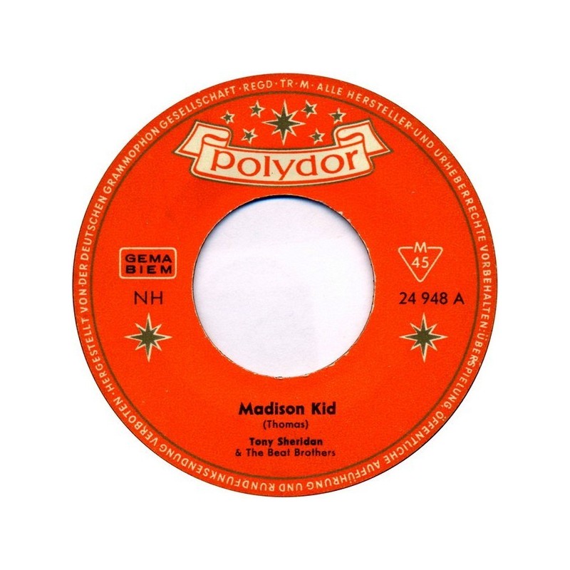 Sheridan Tony & The Beat Brothers– Madison Kid |1962 Polydor – 24 948 -Single Sheridan Tony & The Beat Brothers– Madison Kid |1962 Polydor – 24 948 -Single