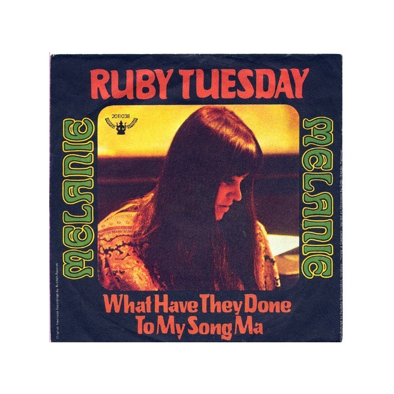 Melanie – Ruby Tuesday |1970     Buddah Records ‎– 2011 038 -Single
