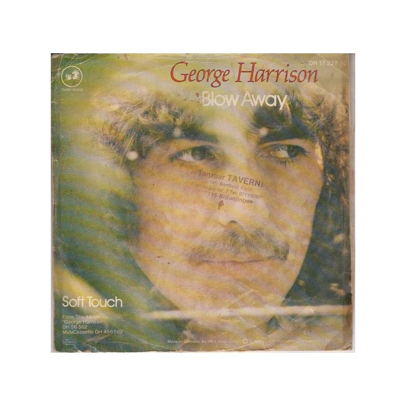 Harrison George ‎– Blow Away |1979      Dark Horse Records ‎– DH 17 327 -Single