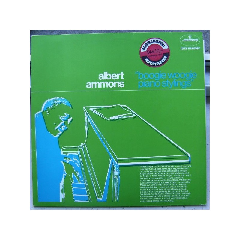 Ammons Albert ‎– Boogie Woogie Piano Stylings|Mercury ‎– 6336 326