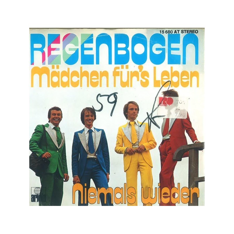 Regenbogen– Mädchen Für's Leben|1978     Ariola ‎– 15 680 AT-Single