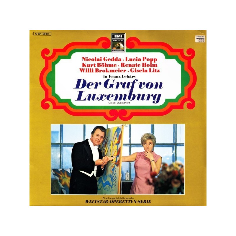 Lehár ‎Franz – Der Graf Von Luxemburg (Großer Querschnitt) |EMI 64333 Club Edition