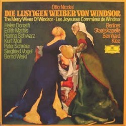 Nicolai Otto– Die Lustigen Weiber Von Windsor- Helen Donath, Edith Mathis...  |1976    DG –2740 159 -3LP Box