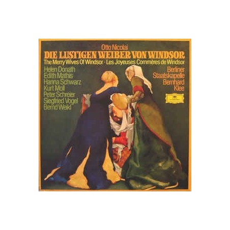Nicolai Otto– Die Lustigen Weiber Von Windsor- Helen Donath, Edith Mathis...  |1976    DG –2740 159 -3LP Box