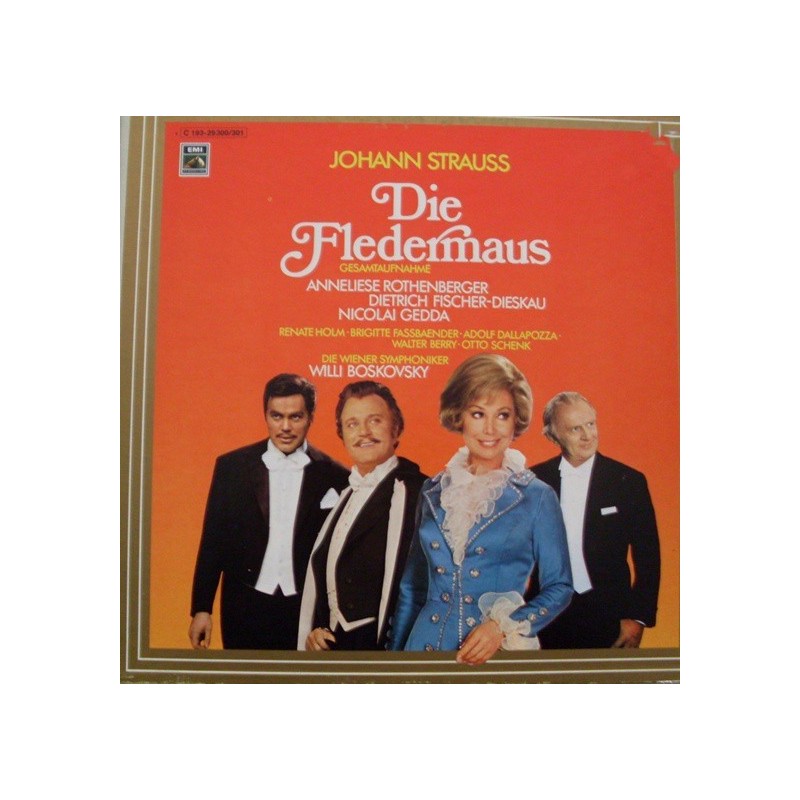 Strauss  Johann ‎– Die Fledermaus|1972   EMI ‎– 1C 193-29 300/301-Diff. Cover