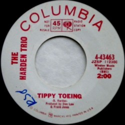 Harden Trio ‎The – Tippy Toeing|1966    Columbia ‎– 4-43463-Promo-Single