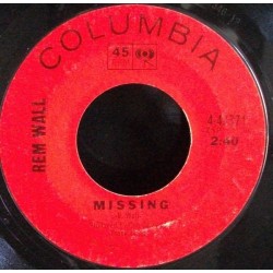 Rem Wall ‎– Missing|Columbia ‎– 4-43371-Single-Promo-white Label