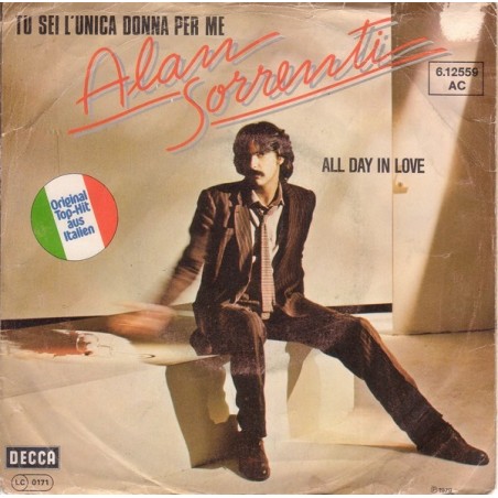 Sorrenti ‎Alan – Tu Sei L'unica Donna Per Me|1979    Decca ‎– 6.12 559-Single