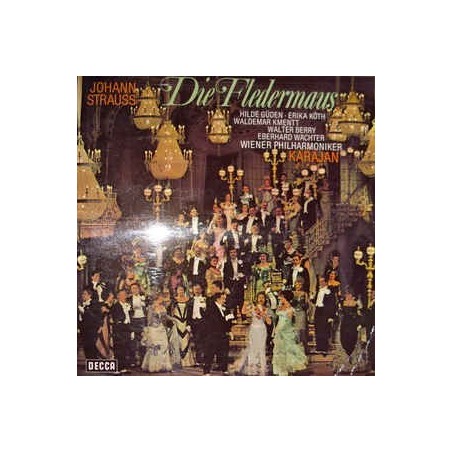 Strauss Jr. Johann-Die Fledermauslh (Querschnitt)-Hilde Güden, Erika Köth--Karajan| Decca ‎– SX 21 186-6.41799