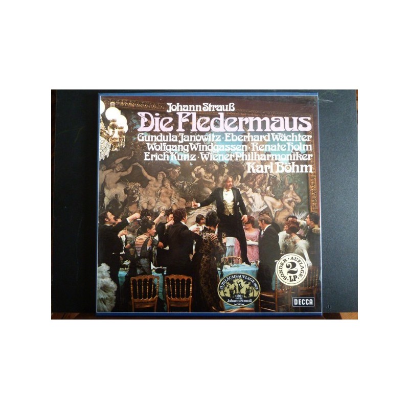 Strauss Johann  Jr. - Die Fledermaus- Gundula Janowitz .. Wr. Philharmoniker, Böhm ‎|1974     Decca ‎– 6.35255 EX