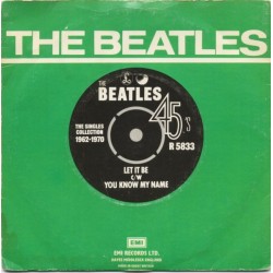 Beatles The ‎– Let It Be / You Know My Name|1976    Apple Records ‎– R 5833-Single
