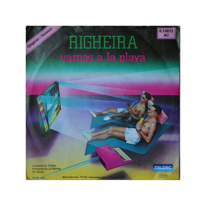 Righeira ‎– Vamos A La Playa|1983     TELDEC ‎– 6.13 872-Single