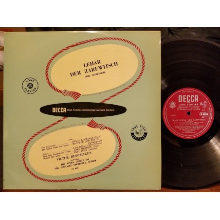 Lehar-Der Zarewitsch / Czarevitch - Victor Reinshagen|   Decca Uk Lk-4033