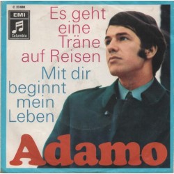 Adamo ‎– Es Geht Eine Träne Auf Reisen / Mit Dir Beginnt Mein Leben|1968   Columbia ‎– C 23 680-Single