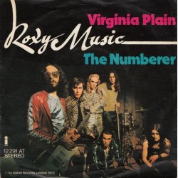 Roxy Music ‎– Virginia Plain / The Numberer|1972    Island Records ‎– 12 291 AT-Single