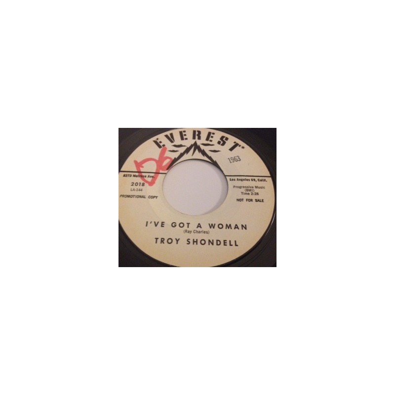 Shondell Troy ‎– I've Got A Woman|Everest ‎– 2018-Promo-Single