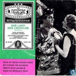Lehár Franz- Das Land Des Lächelns - Richard Tauber, Das Orchester Der Staatsoper Berlin  |1959   O 41 551 -Single