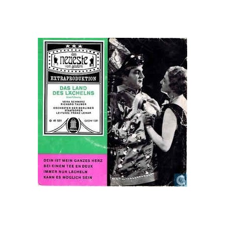 Lehár Franz- Das Land Des Lächelns - Richard Tauber, Das Orchester Der Staatsoper Berlin  |1959   O 41 551 -Single
