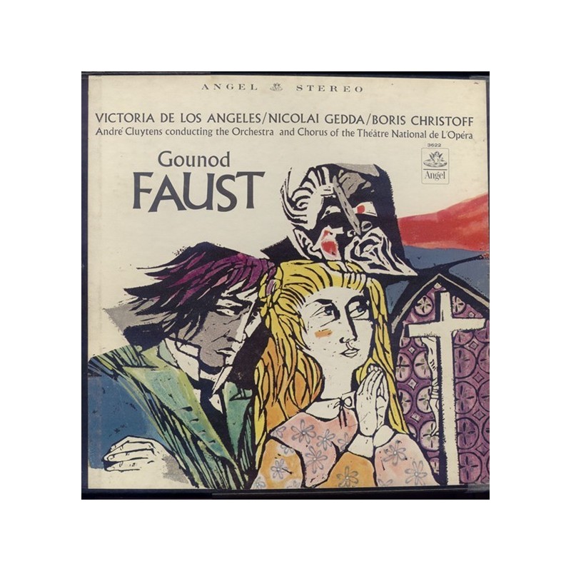 Gounod-Faust-  Nicolai Gedda, Boris Christoff, André Cluytens...|1959    Angel Records ‎– 3622 D/L  ‎