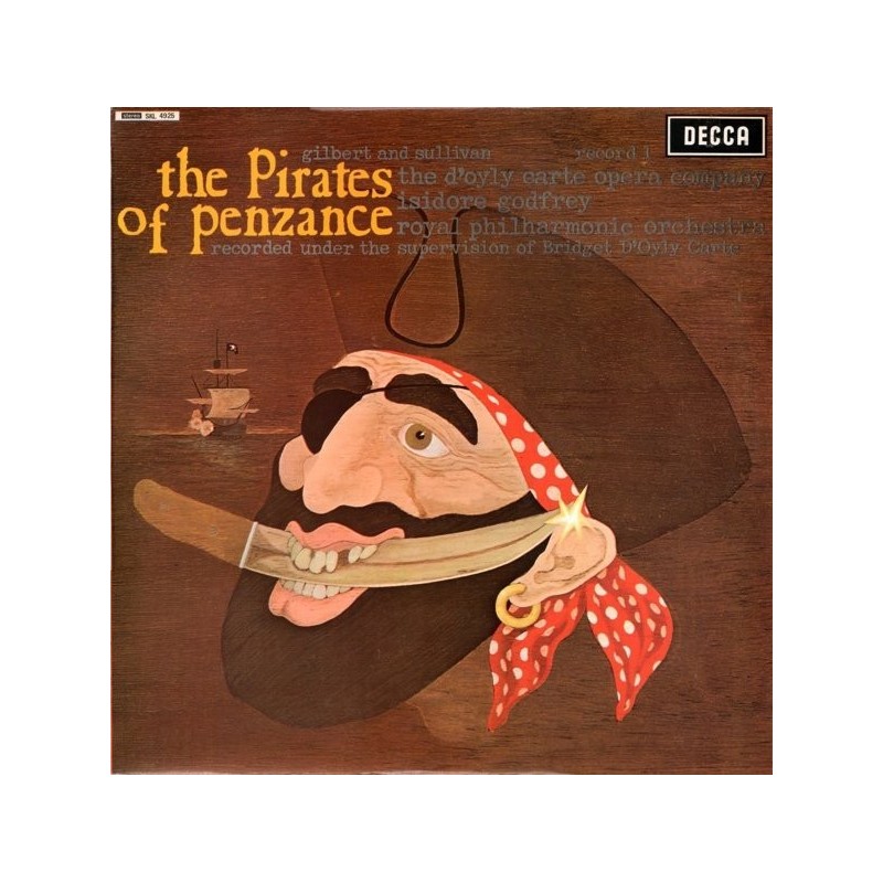 Gilbert And Sullivan ‎– The Pirates Of Penzance The D'Oyly Carte Opera Company-Isidore Godfrey|